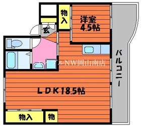 備前田井駅 徒歩44分 4階の物件間取画像